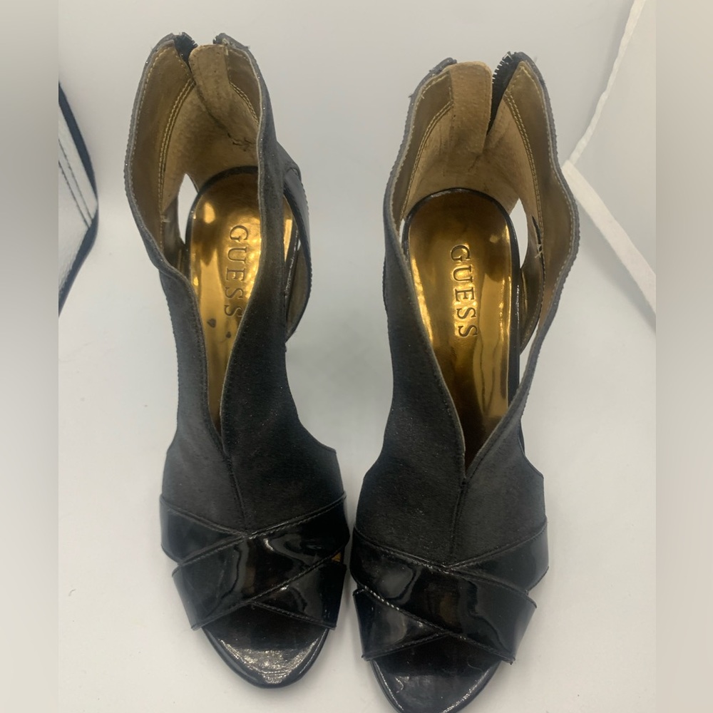 Guess Black Sparkle 4 inch heels. Comfy Gently Used.